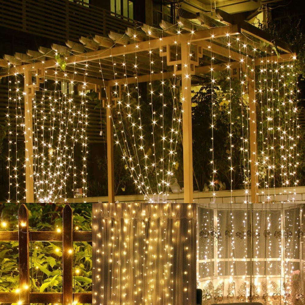 TORCHSTAR 9.8ft x 9.8ft LED Curtain Lights, Starry